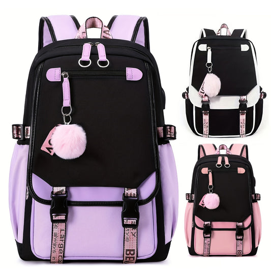 Schoolgirl Backpack High School Casual Boys Bag Decompression Waterproof