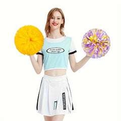 1PC Large Handle Cheering Poms Handheld Cheering Props Dancing Supplies