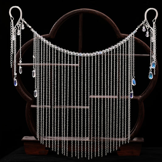 Hanfu Ancient Style Veil Tassel Ears Costume Cover Face Jewelry