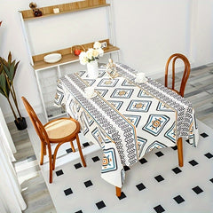 Bohemian Tablecloth Stain Resistant Waterproof - Perfect for Picnics Weddings