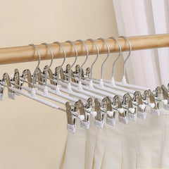 5pcs Pant Hanger Clip Plastic Stainless Steel Non-slip Underwear Drying Hanger