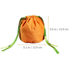 10pcs Halloween Pumpkin Bag Party Candy Decoration Velvet Bag