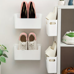 Wall Mounted Storage Box for Shoes Umbrellas and More