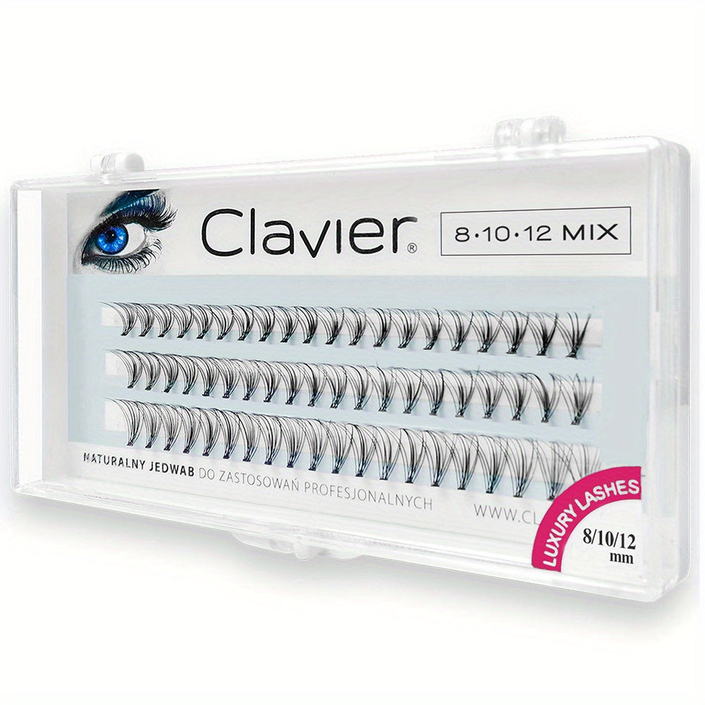 Natural C Curling False Eyelashes 60 Clusters Segmented Lashes