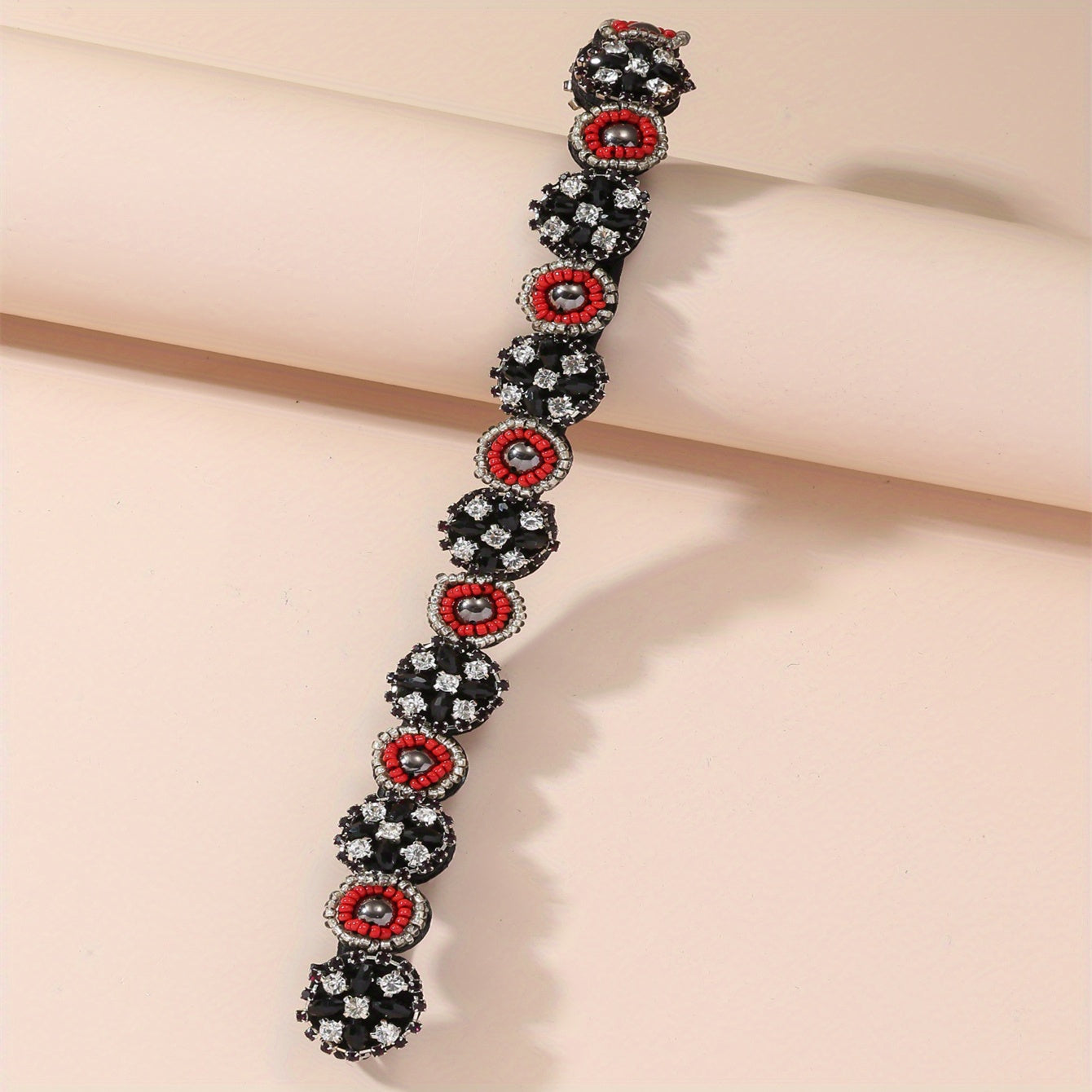 Bohemian Beaded Nail Beads Hand Sewing Beads Rhinestone Hairband
