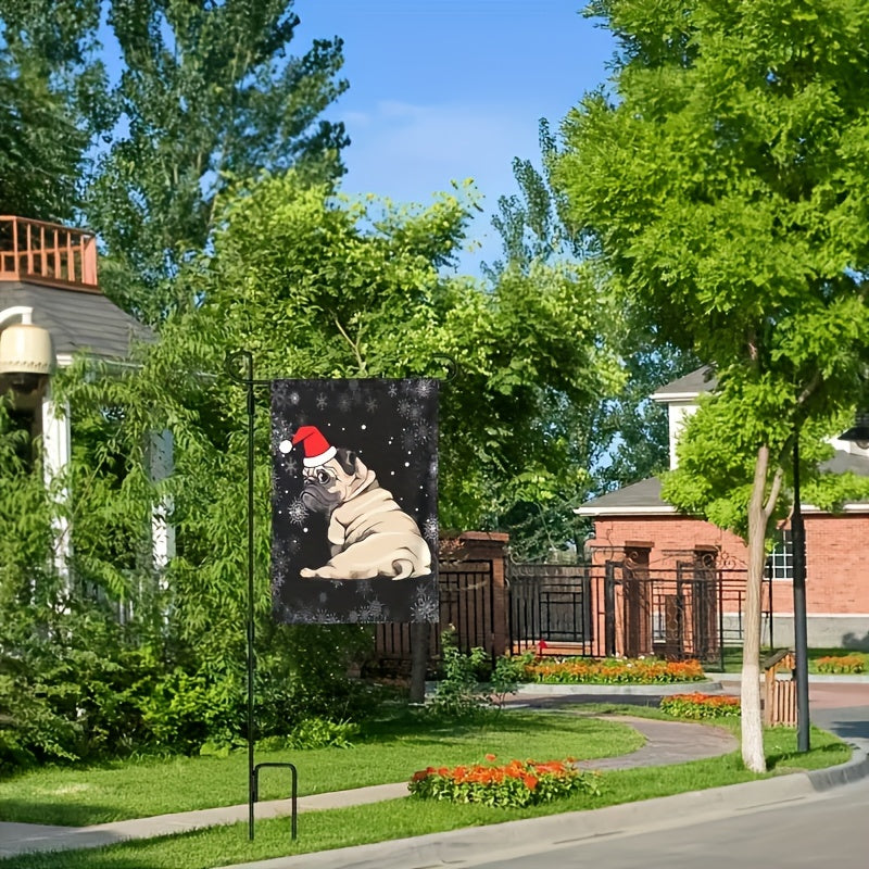 Dinosaur Christmas Flag 30X48X45X72CM Double Sided House Flag