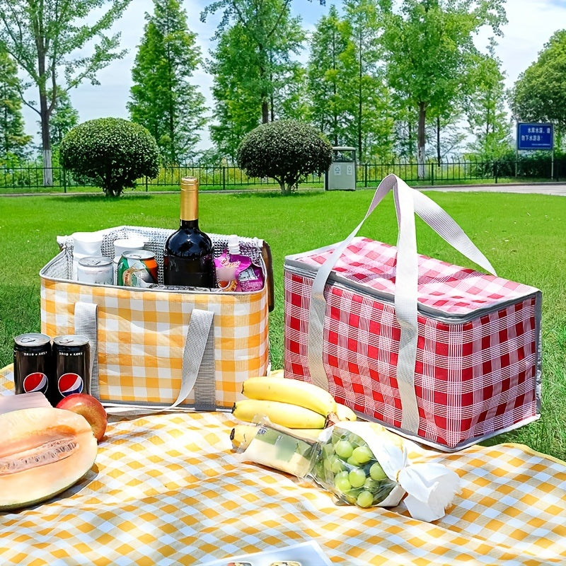 Foldable Oxford Insulation Basket Collapsible Cooler Bag