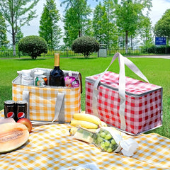Foldable Oxford Insulation Basket Collapsible Cooler Bag