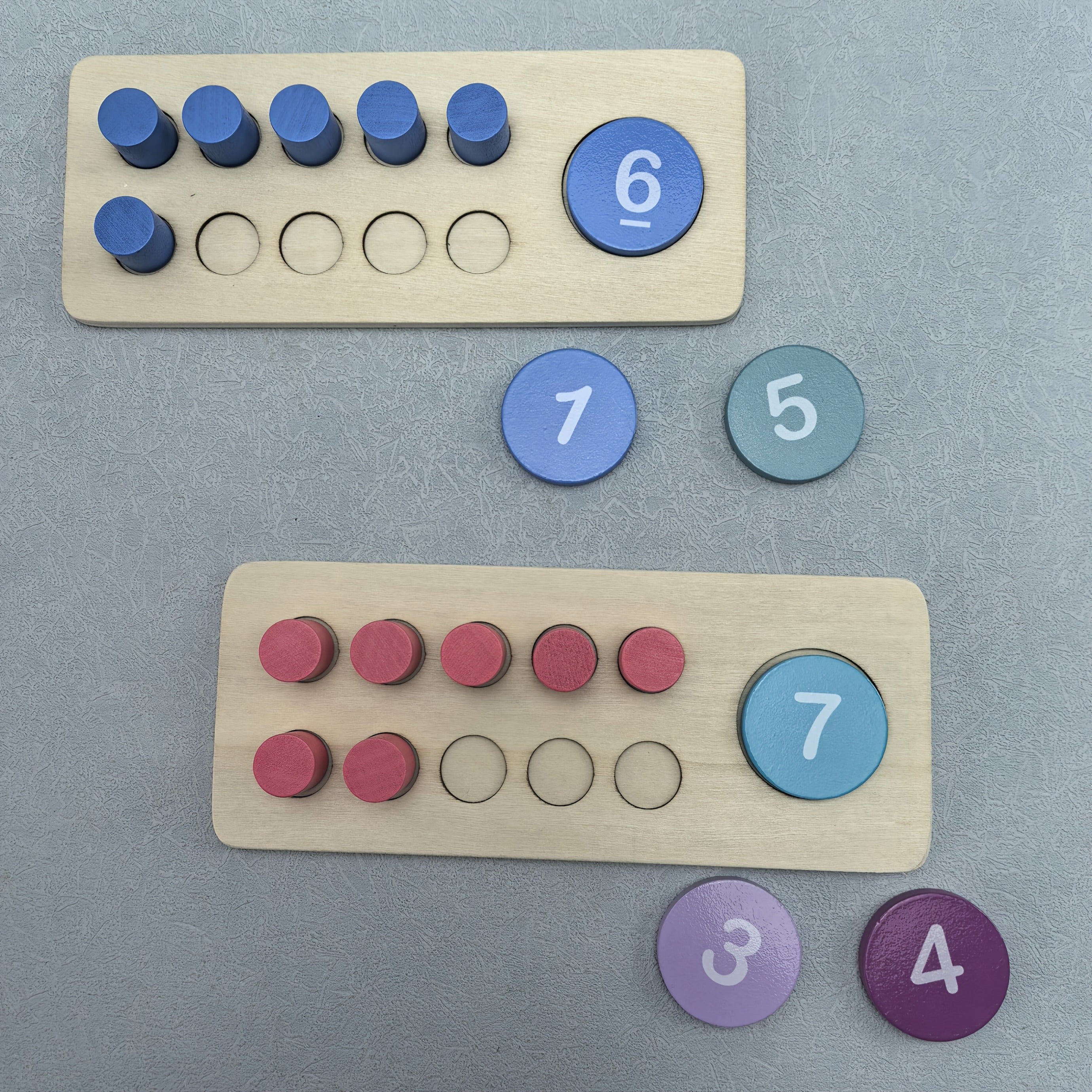 Giant Wooden Ten Frames Set for Early Math Learning