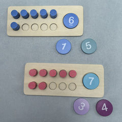 Giant Wooden Ten Frames Set for Early Math Learning
