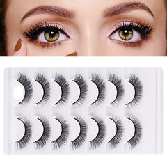 7 Pairs Natural-Looking False Lashes for Makeup Bulk