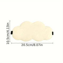 Soft Cloud Shaped Eye Mask Blackout 3D Contoured Blindfold Adjustable Strap
