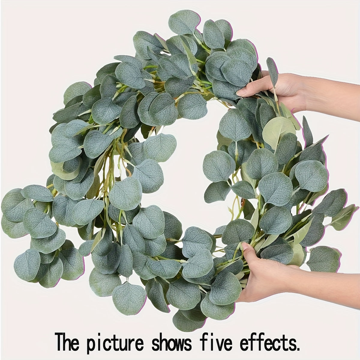 1pc Artificial Eucalyptus Hanging Vine Faux Silk for Wedding Party Home Table