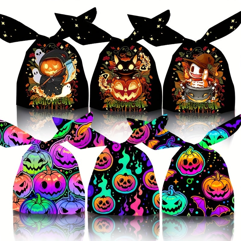 30pcs Halloween Candy Bags Trick Or Treat Bunny Shaped Pumpkins
