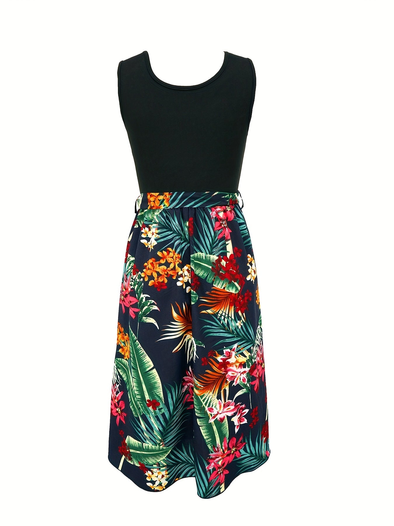 Floral Print Tank Dress for Spring & Summer