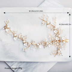 Faux Pearl Rhinestone Hairpin Side Clip