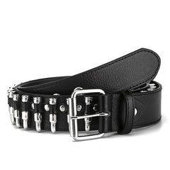Rivet Bullet Belt Men's Punk Style Clothing Accessory