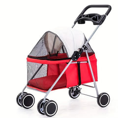 Foldable Pet Stroller For Small And Medium Pets