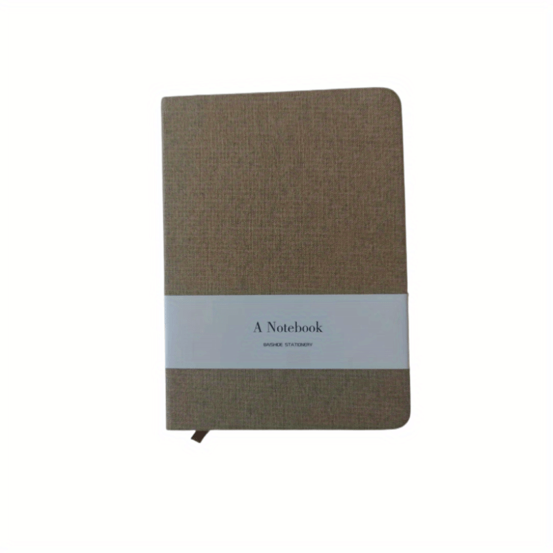 Multicolor Linen Cloth Cover Notebook Half Lined Blank Sheets Hard Cover Notepad