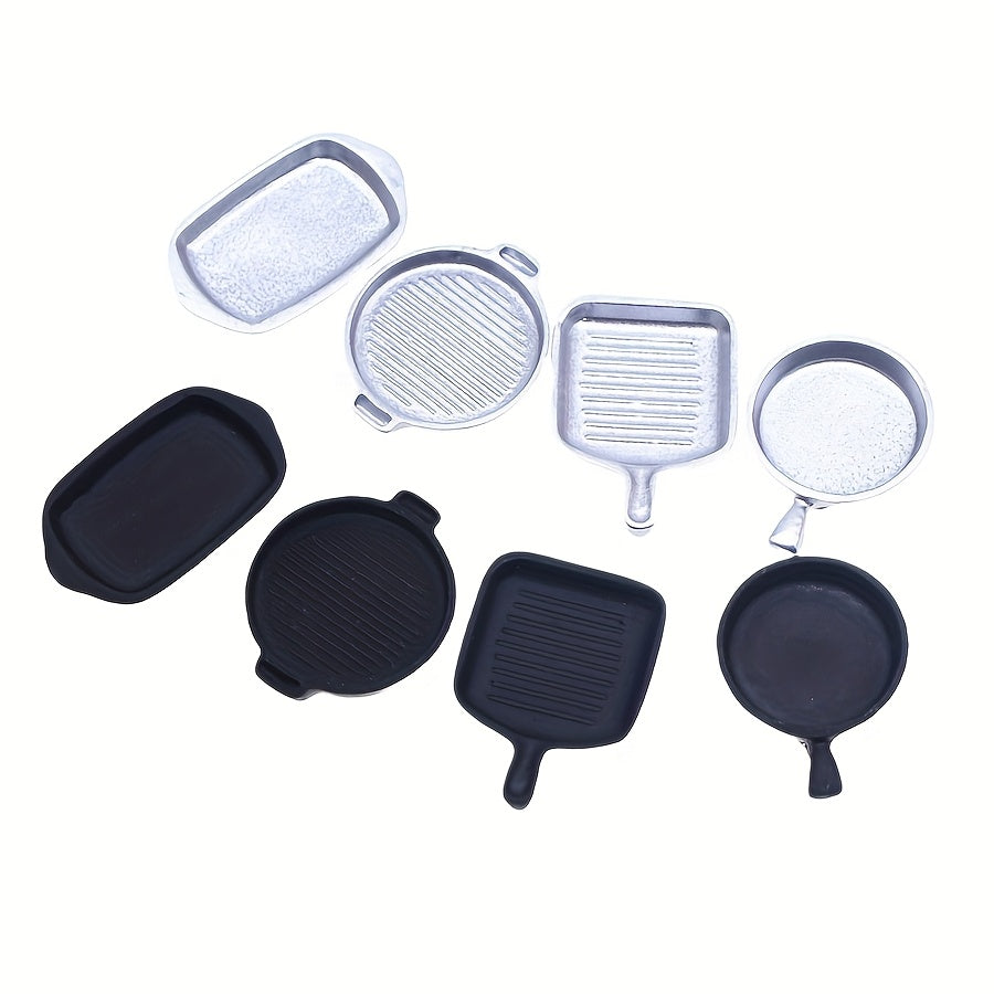 Toy Steak Frying Pan Set Plastic Kitchen Baking Tray DIY Home S
