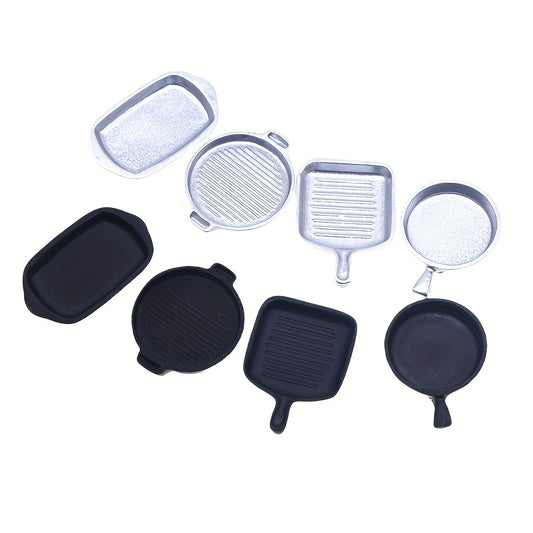 Toy Steak Frying Pan Set Plastic Kitchen Baking Tray DIY Home S