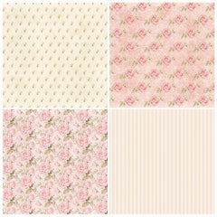12pcs Flower Series Scrapbook Paper for DIY Photo Album Background