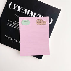 Adorable Cartoon Puppy Sticky Notes for Girls