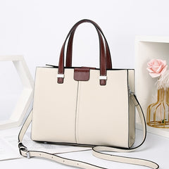 Women's Leather Crossbody Bag Detachable Strap Zipper Closure