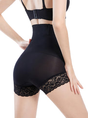 Lace Trim Shaping Panties High Waist Tummy Control Compression Panties