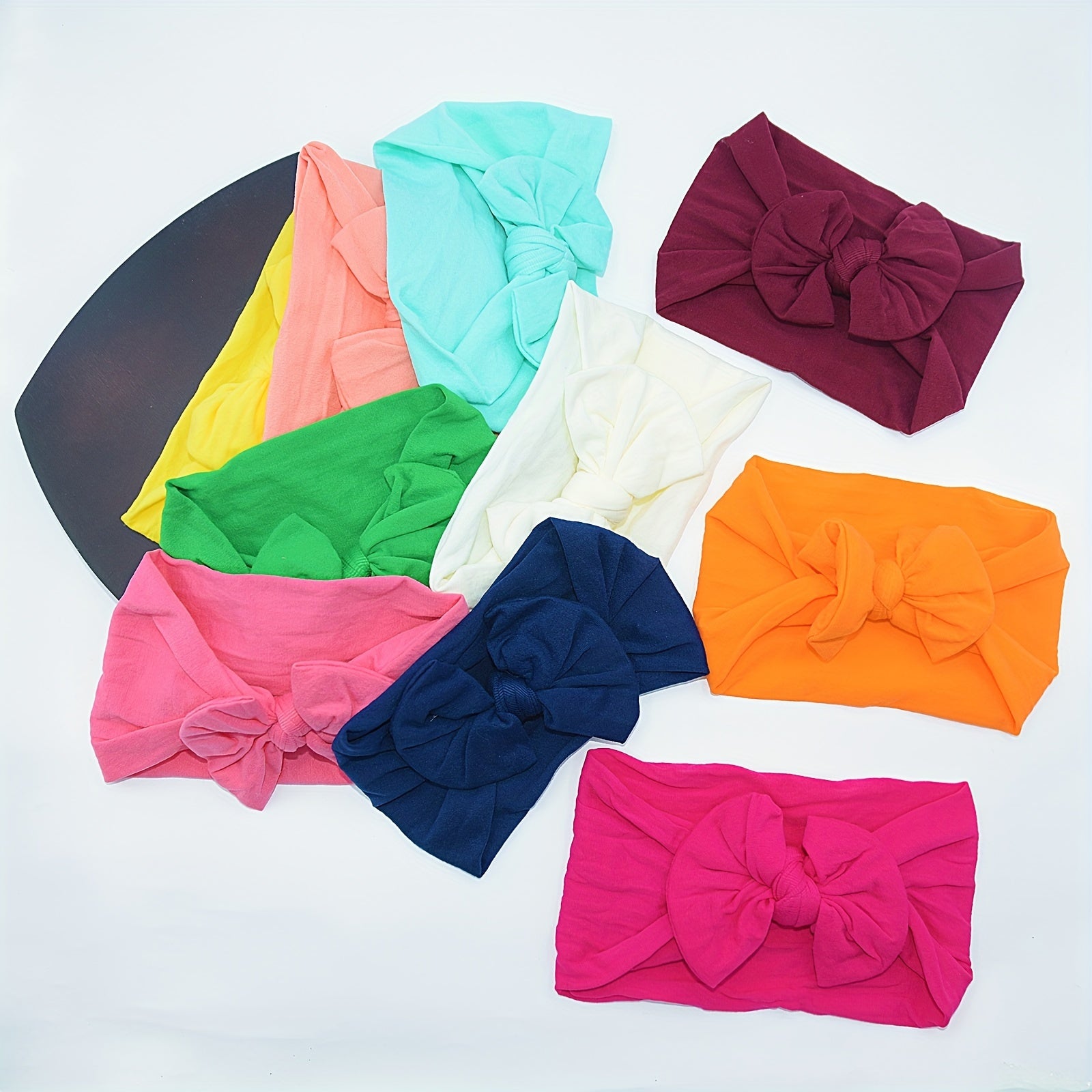 8pcs Baby Soft Bow Headband for Holiday Party Gift