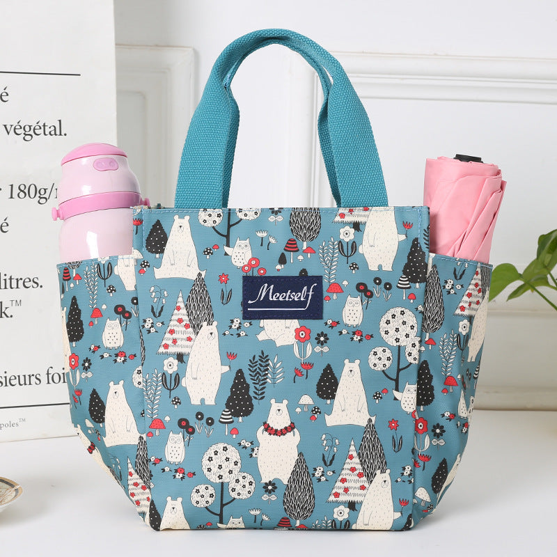 Oxford Cloth Lunch Bag Thermal Insulation Hand Bag