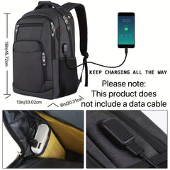 Slim Laptop Backpack Waterproof Anti-Theft Ergonomic 15.6 inch Business Travel