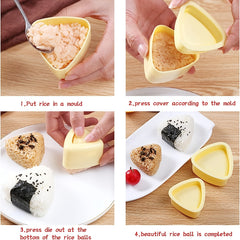 7pcs DIY Sushi Maker Set - Plastic Tool, Rice Mold, Ball Mold