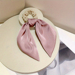 Faux Pearl Hair Tie Elastic Scrunchie Ponytail Holder Head Jewelry