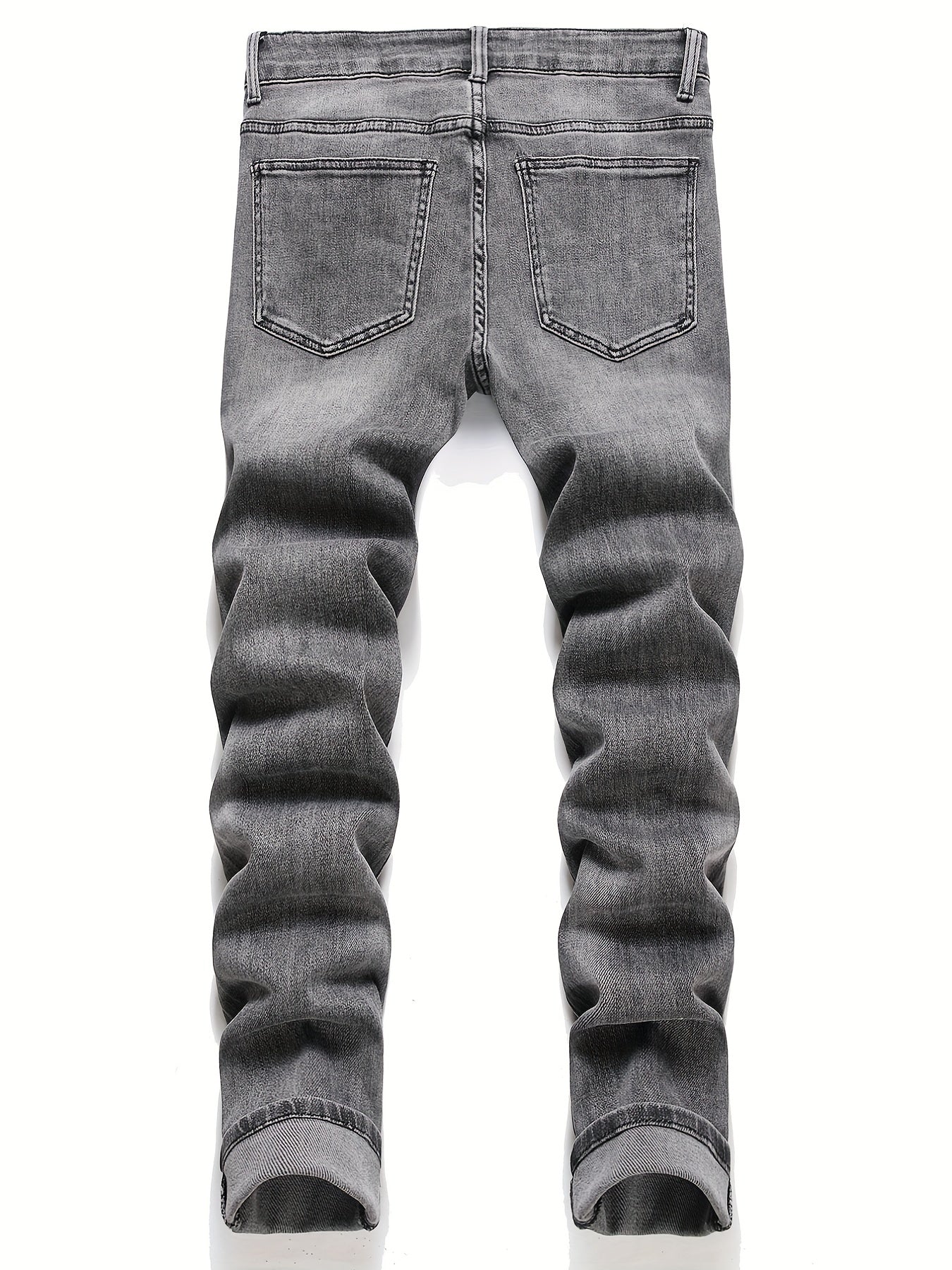Men's Skinny Ripped Stretch Slim Fit Jeans Pants