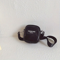Kids Letter Patch Crossbody Bag Casual Small Shoulder Bag