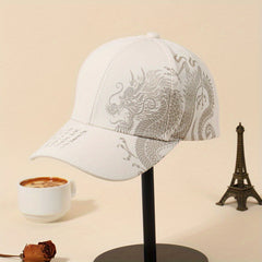 Chinese Dragon Baseball Cap Classic Hot Stamping Solid Sun Hat Unisex