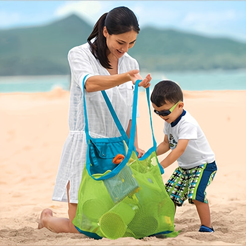 Mesh Beach Bag Oversized Beach Bag And Handbag Backpack Toy Towel Sand