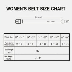 Alloy Buckle PU Belt for Women Girls