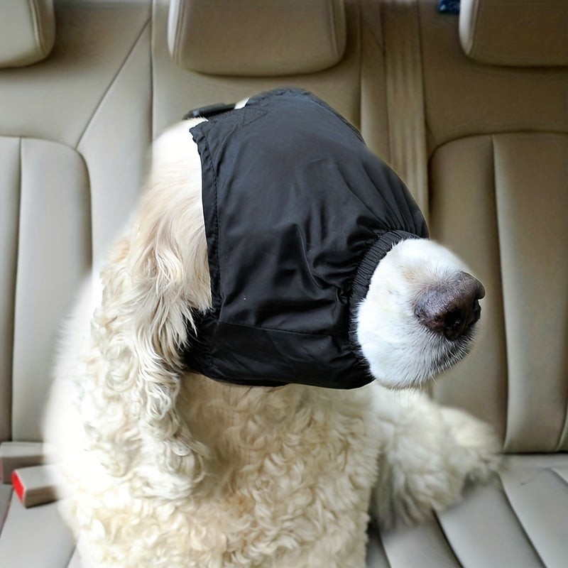 Dog Calming Cap & Eye Mask: Reduce Anxiety, Car Sickness, Grooming Stress