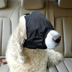 Dog Calming Cap & Eye Mask: Reduce Anxiety, Car Sickness, Grooming Stress