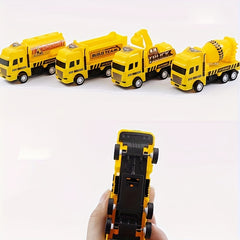 2pcs Engineering Car Inertial Puzzle Mini Toy Creative Boy Gift