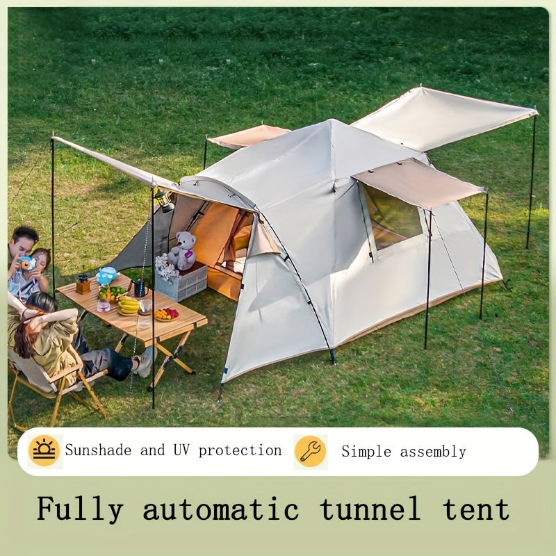 Quick Opening Tunnel Tent Rainproof Windproof Outdoor Camping