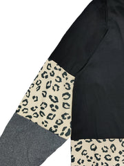  Leopard Print Long Sleeve Cardigan
