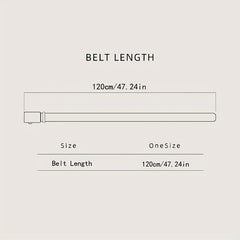 Men's PU Leather Belt Automatic Buckle Business Style Belt