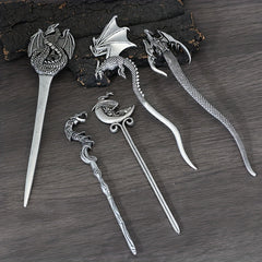Vintage Dragon Hairpin Viking Metal Hair Sticks Women's Hair Accessories Jewelry