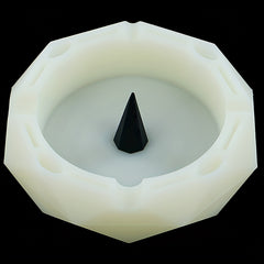 Luminous Ashtray Diamond Shape for Home Hotel Bar Office Fancy Gift