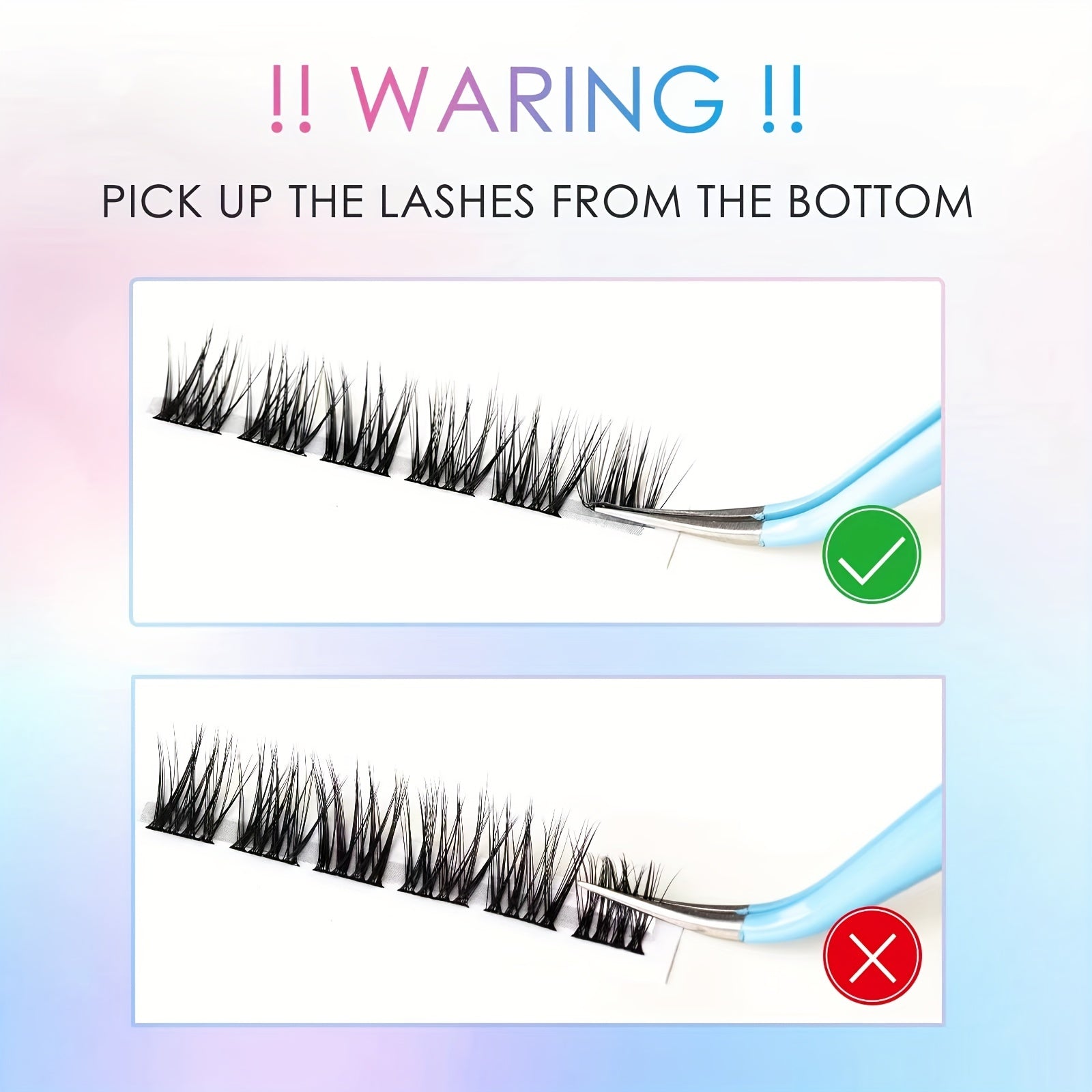 Wispy Lash Extensions 84 Clusters C Curling Individual Lashes Mix Style