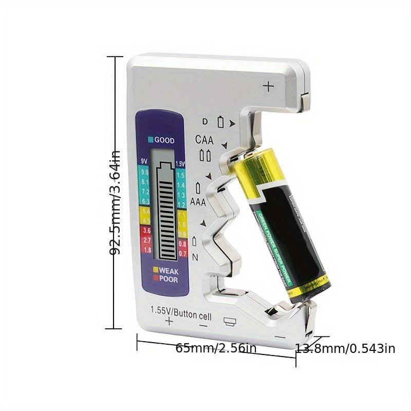 Digital Battery Tester for AAA CAA D 1 5V Button Cell Batteries