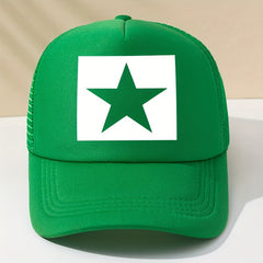 Pentagram Printed Unisex Baseball Cap Hip Hop Mesh Trucker Hat